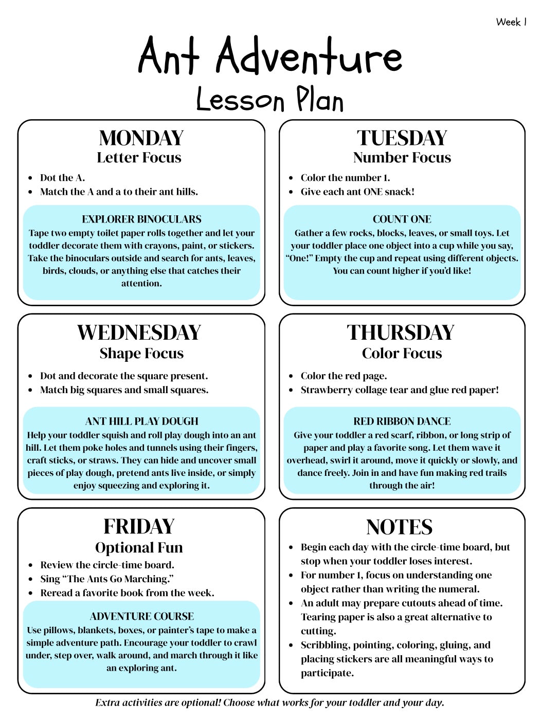 26 Week Toddler Curriculum | A–Z Lesson Plans & Worksheets