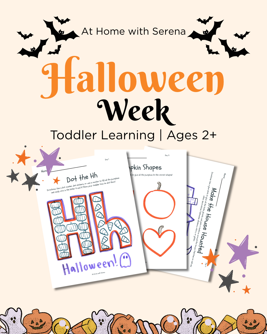 Halloween Week | Toddler Lesson Plan, Worksheets & Circle Time Board